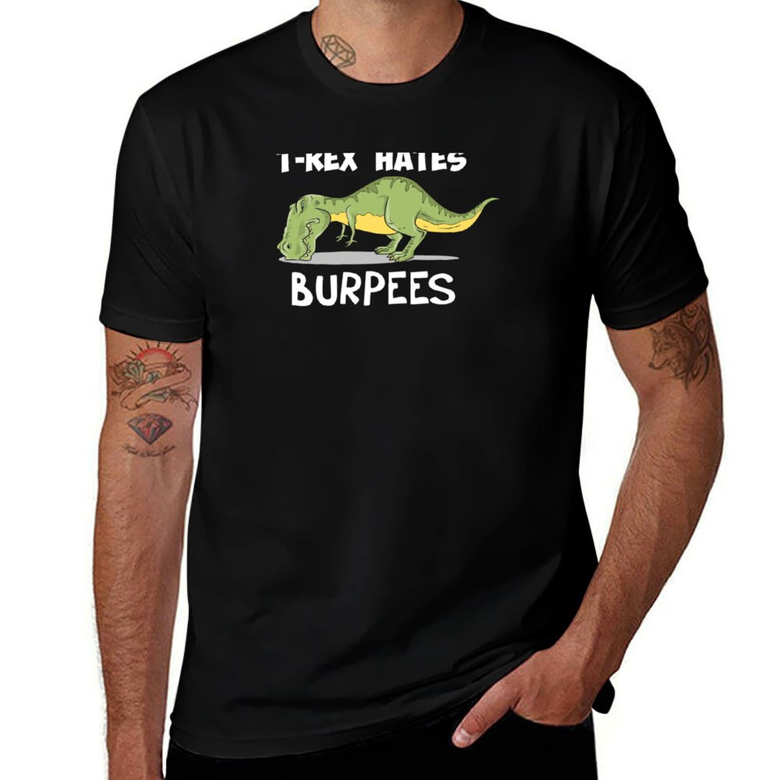 T-Rex Hates Burpees T-Shirt, t - Crossfit Mayhem avis et prix